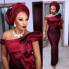 Evening Dress Plus Size, Burgundy Prom Dresses, Aso Ebi Style, Prom Dresses Off The Shoulder, Latest Aso Ebi Styles, Burgundy Prom, Dresses Off The Shoulder, African Lace Styles, Nigerian Fashion