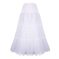 PRICES MAY VARY. MATERIAL-- The petticoat is made of Spandex and Voile. 100%Pearl yarn, waist elastic stretch artificial cotton, much softer and much more comfortable than other Satin used. DESIGN of the PETTICOAT SKIRT-- Two layers and three tiered organza with plenty of gathers to hold the dress's shape, plus one Layer of lining to prevent scratching gentle sensitive skin. The medium-hard organza is the puffy guarantee to petticoats. OCCASION-- The floor length petticoat underskirt gives great Stretch Full Skirt Petticoat With Ruffled Detail, Stretch Full Petticoat With Ruffled Skirt, Summer Petticoat With Ruffled Crinoline Skirt, Fitted Dress With Elastic Waistband And Flared Skirt, White Stretch Dresses With Ruffled Skirt, White Stretch Dress With Ruffled Skirt, Fitted Flared Skirt Dress With Elastic Waistband, Fitted Full Skirt Gathered Petticoat, Fitted Full Skirt Petticoat With Gathered Details