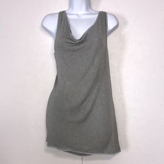 The T Refinery Asymmetrical Tank Grey Small Chest 15 Inches Straight Across Length 29 Inches Gray Asymmetrical Top For Layering, Asymmetrical Fitted Tank Top For Layering, Fitted Asymmetrical Tank Top For Layering, Casual Tank Top With Asymmetrical Neckline For Spring, Casual Asymmetrical Tops For Loungewear, Spring Asymmetrical Tank Top For Layering, Fringe Tank Top, Light Pink Tops, Baby Tank