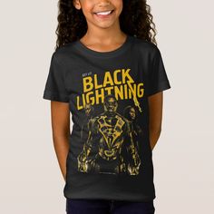 Get Lit - Black Lightning T-Shirt Jefferson Pierce, Lightning Shirt, Superhero Series, Thunder And Lightning, Black Lightning, Family Dynamics, Tech Design, Social Issues, Hat Crafts