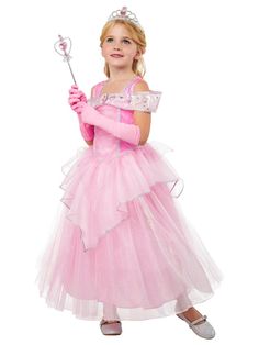 Pink Princess Kids Costume - costumes.com Pink Princess Costume, Princess Costume Kids, Pink Princess Dress, Royalty Dress, Glitters Skirt, Pink Gloves, Vestidos Color Rosa, Princess Kids, Princess Dress Up