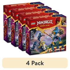 four lego ninjas are shown in the box