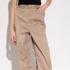 - Brand: Diesel - Diesel Wide Leg Pants With Four Pockets. Nwt So In Excellent Condition - Measurements: 32” Waist, 49” Length, 37” Inside Leg. Size 32 - Comment For Any Questions/Inquires. Offers Welcome Spring Workwear Parachute Pants With Tapered Leg, Utility High Waist Work Pants, Spring Utility Work Pants With Tapered Leg, Workwear High-waisted Parachute Pants With Patch Pockets, High-waisted Parachute Pants With Patch Pockets For Work, Spring Workwear Parachute Pants With Hip Pockets, Beige Utility Bottoms For Workwear, Spring Utility Straight Work Pants, Spring Utility Work Pants With Welt Pockets