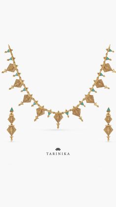 tarinika tove antique gold plated tribal necklace set Traditional Turquoise Metal Jewelry, Traditional Gold Jewelry With Artistic Design, Bohemian Gold Necklace With Meenakari, Festive Gold Jewelry With Artistic Design, Traditional Turquoise Jewelry With Filigree, Traditional Turquoise Filigree Jewelry, Traditional Ceremonial Jewelry With Artistic Design, Everyday Essentials, Antique Gold