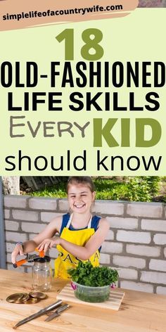 Life Skills For Preschoolers, Lost Skills, Vintage Skills, Homestead Skills, Life Skills Kids, Amish Living, Teaching Life Skills