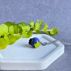 Blueberry lampwork pendant.  They will be gracing and delight you every day! Handmade from Lampwork Glass. Blueberry beads look realistically, life-size berry size! The pendant is nicely suitable for blue jeans and to cocktail dress or summer sleeveless.  All my items can be found here: https://www.etsy.com/ru/shop/JuliaCreaStyle Czech Glass Round Pendant Necklace For Gifts, Czech Glass Round Pendant Necklace As Gift, Czech Glass Round Pendant Necklaces As Gifts, Czech Glass Round Pendant Necklaces For Gifts, Everyday Handmade Blue Charm Necklaces, Sapphire Round Bead Necklaces For Gifts, Sapphire Round Beads Necklace For Gift, Marine Jewelry, Jellyfish Pendant