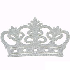 a silver tiara on a white background