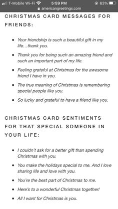 a christmas card with the message for friends