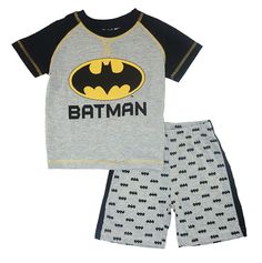 For full item description Powered by Frooition Shop Categories OtherShop By SizeShop By Boys BrandShop By Girls BrandWoman's ClothingOuterwearNursery Bedding & AccessoriesShoes & Sandals Batman Toddler Boys S/S Gray Top Two-Piece Short Set Size 2T 3T 4T Item Description Type: Short Sleeve Top , Pull On Shortall With Elastic Waistband Brand: DC Comics Batman Color: Gray , Yellow & Black Size: 2T , 3T , 4T Material:  60% Cotton , 40% Polyester About Us About Us Combined Shipping Shipping Terms Ret Fitted Cartoon Print Sets For Playwear, Playtime Character Print Short Sleeve Sets, Playtime Sets With Character Print And Short Sleeves, Fitted Cotton Cartoon Print Sets, Cotton Character Print Sets For Playwear, Black Cotton Set With Cartoon Print, Gray Playwear Sets For Summer, Cute Cotton Sets For Daycare, Playful Black Sets With Character Print