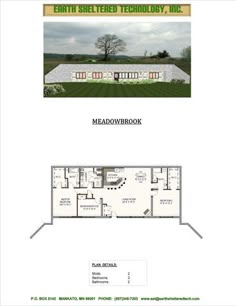 the floor plan for an eco - friendly home with two separate rooms and one bedroom