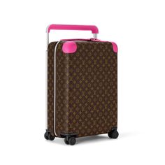 Horizon Family Collection for Women | LOUIS VUITTON Luggage Louis Vuitton, Beautiful Marriage, Pink Luggage, Pink Monogram, Bright Colored, Pocket Top, Carry On Luggage, Colored Leather