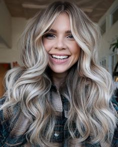 Cool-Tone Ash Bronde Balayage Hair House Of Colour Spring Hair Color, Winter Hair Color For Blondes Blue Eyes, 2024 Hair Trends For Women Medium, Blonde Shadow Root With Money Piece, Winter Blonde Balayage, Dimensional Blonde With Money Piece, Winter Hair Colour For Blondes, Fall Blonde Hair Color