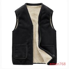 Men's Vest Jacket Waistcoat Lined Fleece Full Zip Up Sleeveless Tops Jacket Size Item description Brand Unbranded Department Men Outer Shell Material Fleece Size Type Plus Style Overcoat Type Vest Country/Region of Manufacture China Garment Care Machine Washable MPN Does not apply Season Winter Year Manufactured 2020-2029 Accents Zipper Closure Zip Lining Material Faux Fur Occasion Casual Pattern Solid   Shipment Payment Return & Warranty Service & Feedbacks Shipment 1.We Ship to Worldwide. 2.De Mens Fleece Vest, Mens Vest Casual, Men Waistcoat, Mens Vest Jacket, Waistcoat Men, Hooded Winter Coat, Winter Vest, Mens Vests, Cotton Vest