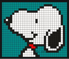 a cross stitch pattern of a dog with a red heart in it's mouth