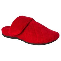 Aetrex Maya Slipper  Bring the comfort of Aetrex shoes indoors with the soft, plush Maya slipper. These slippers with arch support and memory foam cushioning are the perfect closed-toe house shoe to help fight foot pain at home. Quilted Slippers, Aetrex Shoes, Slippers With Arch Support, Plush Slippers, Red Quilts, Foot Pain, Home Color, House Shoes, Arch Support