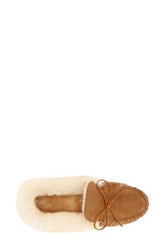 Cozy genuine shearling warms a moc-stitched slipper fitted with a sturdy rubber sole so you can wear it across campus or wherever you like. Style Name:Minnetonka 'Alpine' Genuine Shearling Moccasin Slipper (Women). Style Number: 5036108. Casual Shearling Closed Toe Slippers, Casual Closed Toe Shearling Slippers, Casual Sheepskin Slippers With Suede Lining, Casual Sheepskin Slippers With Rubber Sole, Casual Sheepskin Indoor Slippers, Casual Sheepskin Slippers For Fall, Casual Indoor Sheepskin Slippers, Casual Shearling Slippers For Fall, Casual Sheepskin Slippers With Leather Sole