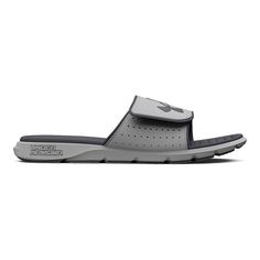 Lightweight and comfortable, these men's Under Armour Ignite Pro slide sandals will be your favorite pair.Click this FOOTWEAR GUIDE to find the perfect fit and more! Lightweight and comfortable, these men's Under Armour Ignite Pro slide sandals will be your favorite pair. Click this FOOTWEAR GUIDE to find the perfect fit and more! TECHNOLOGIES & FEATURES Adjustable synthetic strap with soft foam lining for added comfort & perforations for breathability Textured foam footbed for unprecedented com Sporty Slip-on Slides For Outdoor Activities, Breathable Sports Slides, Breathable Slides For Sports, Non-slip Slip-on Slides For Outdoor Activities, Sporty Non-slip Slides For Outdoor Activities, Non-slip Sporty Slides For Outdoor Activities, Breathable Slide Sandals For Sports, Breathable Gray Slip-on Sandals, Sporty Breathable Slide Sandals