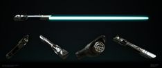 the lightsaber has been designed to look like it is being used in star wars