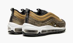 WMNS Air Max 97 DO5881 700 Gold Air Max 97 Outfit Women, Gold Air Max Sneakers For Streetwear, Airmax 97 Sean Wotherspoon, Nike 97 Air Max 97, Nike Air Max 97 Gold, Gold Flake, Air Max Women, Reflective Material, Nike Womens