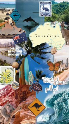 australia collage with images of the country