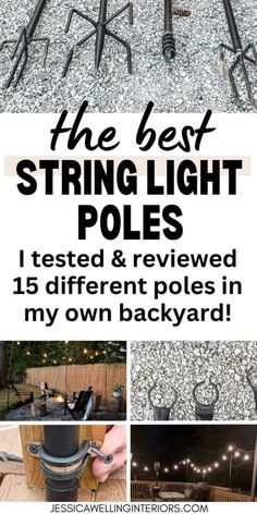 the best string light poles i tested and reviewed 15 different poles in my own backyard