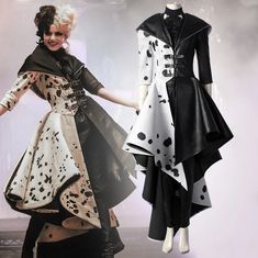 Coat Dress Outfit, Vestidos Anime, Movie Cosplay, Amazing Halloween Costumes, Y2k Aesthetic Fashion, Glitter Party, White Polka Dot Dress