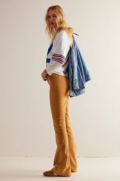 We The Free Jayde Cord Flare Jeans | Free People Fall Velvet Flare Bottoms, Casual Corduroy Flare Jeans, Casual Velvet Bottoms For Spring, Flare Corduroy Pants For Fall, Fall Flare Corduroy Pants, Casual Velvet Bottoms For Fall, Fall Corduroy Flare Pants, Jeans Free People, Boho Clothing