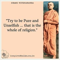 a buddha quote with the words try to be pure and unselfish that is the whole