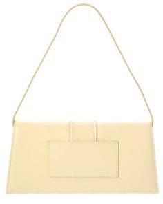 Price As Marked About The Brand: An Accessible Luxury Brand Cultivating New Luxury. Made In Italy Le Bambino Long Leather Shoulder Bag In Ivory Leather And Gold-Tone Hardware With Logo Accent And Exterior Pocket Interior Design Details: Canvas Lining, Interior Pocket Measures 11In Wide X 5.5In High X 2.5In Deep Top Handle Drops 10In Fold-Over Flap With Magnetic Closure Please Note: All Measurements Were Taken By Hand And Are Approximate; Slight Variations May Occur. Our Products Are 100% Genuine. In Some Cases We Purchase Merchandise From Trusted Independent Suppliers And Not Directly From The Brand Owner. In All Cases We Stand By The ity Of Every Product Sold On Our Site. Jacquemus Le Bambino Long, Interior Design Details, Brand Owner, Women Men Shoes, Trending Today, Luxury Brand, Magnetic Closure, You Bag, Kids House