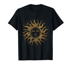 PRICES MAY VARY. Distinctive vintage sun face motif captures the essence of timeless style and nostalgia. Stand out with this eye-catching Design featuring a retro-inspired design that adds personality to any outfit. Lightweight, Classic fit, Double-needle sleeve and bottom hem Sun Graphic, Sun Face, Vintage Sun, Vintage Graphics, Print Shirt, Retro Inspired, Timeless Style, Branded T Shirts, Timeless Fashion