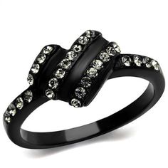 Description Best in class and quality, this stunning achromatic ring is a worthy grab. Black ion-plated to grant a luxurious appeal, the top-grade crystals in a black diamond hue enhance it's excellence. Since it boasts a heart shape at the center, it is ideal as a gift for Valentine's day, anniversaries, and more. Product Features: Stainless steel heart shaped ring with top grade crystals Stone color: black diamond Stone shape: round Stone setting: surface prong Band style: straight Black ion plated finish Made from highly corrosive resistant TK316 Stainless Steel Ring size: women's 5 Weight (approx): 2.65 (g) Material(s): stainless steel/crystal Pack of 2 Product Specifications Weight Width Height Depth 0.01 LBS 3.00" 3.00" 3.00" Warning: CHOKING HAZARD-Small Parts Adult Supervision Requ Luxe Jewelry, Crystal Fashion, Trendy Fashion Jewelry, Heart Fashion, Heart Shaped Rings, Stainless Steel Ring, Fashion Ring, Vintage Engagement, E Bay