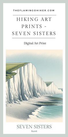 the cover of an illustrated book with white cliffs in the background