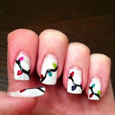 Lights Nails, Light Nails, Cute Christmas Nails, Peinados Recogidos, Christmas Nail Art Designs, Christmas Nails Acrylic, Nails For Kids, Xmas Nails, Christmas Nail Designs