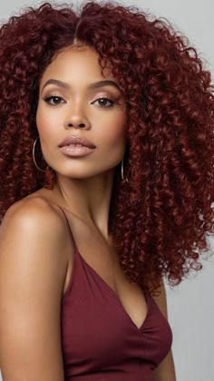 Stunning Ombre Styles Perfect for Natural Hair Lovers 🌼 Shades Of Red Hair Color Chart, Red Hair For Brown Skin, Dark Red Natural Hair, Colored Hair On Dark Skin Women, Cinnamon Brown Hair Color On Black Women, Cool Tone Red Hair, Hair Color For Light Skin, Red Hair Color Chart, Cinnamon Brown Hair Color