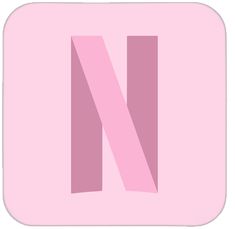 the letter n is made up of pink rectangles