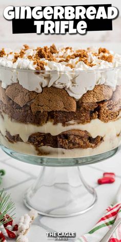 an image of a gingerbread trifle cake