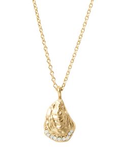 This stunning Sea La Vie necklace is a beautifully designed piece to let someone special know the world is her oyster! It even comes packaged in a charming gift box with a heartfelt written sentiment inside. Chain measures 18" Materials: 18kt gold or rhodium plating Lobster claw closure Gift boxed with sentiment Elegant Tarnish-resistant Keepsake Necklace, Seas The Day, Charm Gift, Lobster Claw, The Day, Gift Box, Fashion Jewelry, Plating, Chain