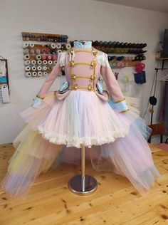 Girl nutcracker costume,Colorfull Girl Dress,Pastel colour Dress,tutu circus dress,Glimmer Nutcracker This is our Glimmer Nutcracker girl twirl dress, but also appropriately themed for a toy soldier or greatest showman, or circus ringmaster theme! all details handmade and WITH LOVE <3 Note 1 : This dress can be made in any color combination that you love Note 2 : Closure zip up Note4: romovable tulle train <3 Note5: If you would like to order your dress custom size (according to your perso Multicolor Fitted Princess Dress For Costume Party, Fitted Multicolor Princess Dress For Costume Party, Fitted Whimsical Multicolor Princess Dress, Whimsical Pink Tutu Dress For Costume, Multicolor Tulle Princess Dress For Fancy Dress, Whimsical Multicolor Princess Dress For Costume Party, Whimsical Pink Princess Dress For Costume, Whimsical Multicolor Fitted Tutu Dress, Whimsical Fitted Multicolor Tutu Dress