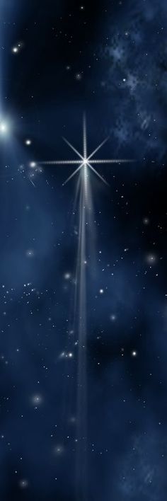 an image of a star in the sky