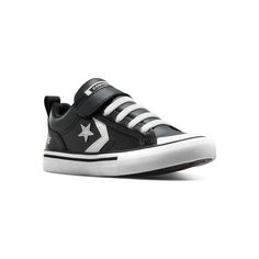 Add these Converse Pro Blaze little kid boys' leather strap shoes to your mini's starting lineup.Click this FOOTWEAR GUIDE to find the perfect fit and more! Add these Converse Pro Blaze little kid boys' leather strap shoes to your mini's starting lineup.Click this FOOTWEAR GUIDE to find the perfect fit and more! TECHNOLOGIES & FEATURES Effortless sporty style Elastic laces and an adjustable strap Padded tongue and collarDETAILS Leather upper Mesh lining Rubber outsole Foam midsole and footbed Pl Converse Leather Sneakers For Skateboarding, Converse For Kids, Baby Boy Converse, Baby Converse Shoes, Black High Top Converse Toddler, Shoe Size Chart Kids, Strap Shoes, Elastic Laces, Shoe Size Chart