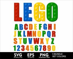 the letters and numbers are made out of lego blocks, which can be used to make an