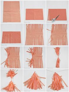 step by step instructions on how to make tassels