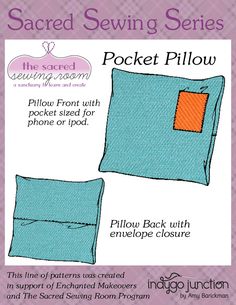 Relax on a comfy pillow with a pocket especially designed to fit your phone or iPod! The Sacred Sewing Series line of free patterns was developed to for the Sacred Sewing Room program, which was created by Enchanted Makeovers to create beautiful and inspirational sewing rooms in shelters across the country. Through this program shelter ... Easy Envelope, Sewing Pockets, Sewing Challenge, Pillows Decorative Diy, Nancy Zieman, Pillow Projects, Pocket Pillow, Sewing Pillows, Sewing Rooms