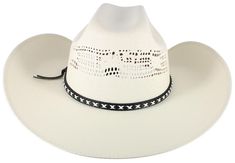 Cody James Men's Bangora Straw Cowboy Hat, Natural Western Straw Hat With High Crown For Ranch, Western High Crown Straw Hat For Ranch, Western Style High Crown Straw Hat For Ranch, White High Crown Hat Bands For Rodeo, Country Style Adjustable Straw Hat With High Crown, High Crown Adjustable Straw Hat For Ranch, Adjustable High Crown Country Straw Hat, Country Style Adjustable High Crown Straw Hat, Adjustable White High Crown Straw Hat