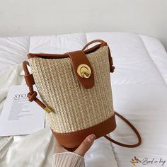 Bird in Bag - Woven small bags women's bags new sense of straw bucket bag fashion crossbody bag small package Straw Bucket Bag, Street Trends, Bird In Bag, Bag Fashion, Women's Bags, Small Bags, Straw Bag, Bucket Bag, Bags Women