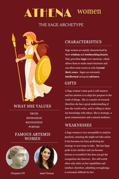 an info sheet for the women in ancient greek mythology, with information about what they are