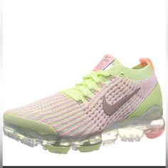 Nike Air Vapormax Flyknit 3 Barely Volt Pink Womens 9 Super Rare! New In Box & Sure To Get A Lot Of Attention! Price Is Firm Unless With A Bundle As These Are Discontinued & An Extremely Rare Item! Price Reflects Rarity! Nike Casual Sneakers For Light Exercise, Multicolor Running Shoes With Air Cushioning For Spring, Comfortable Pink Sneakers With Air Cushioning, Pink Comfortable Sneakers With Air Max Cushioning, Pink Spring Running Shoes With Air Cushioning, Pink Breathable Running Shoes For Spring, Pink Mesh Running Shoes For Spring, Comfortable Pink Sneakers With Air Max Cushioning, Comfortable Pink Mesh Running Shoes