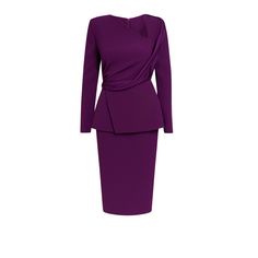 Size: 6 UK Purple Palette, Asymmetric Neckline, Dress 16, British Style, Hottest Trends, Luxury Fabrics, Dress Clothes For Women, Designer Collection, Signature Style