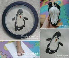 several pictures of different items made to look like penguins