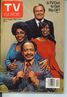 the cover of tv guide magazine with an image of two men and one woman on it